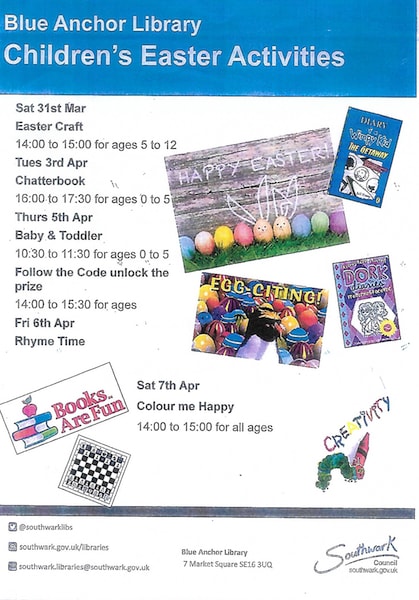 Blue Anchor Library Easter Activities