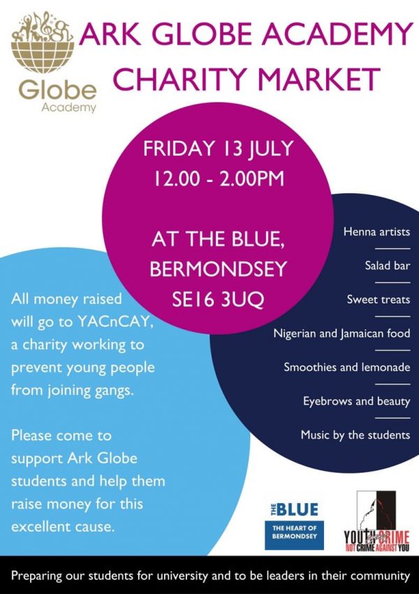 Globe Academy Charity Market at The Blue Market