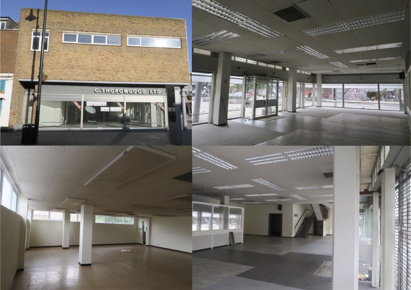 Collage of photos of building at 223 Southwark Park Road 