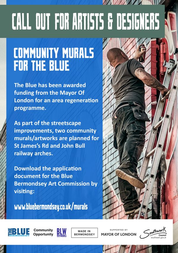 Blue Bermondsey Community Murals, Call Out for Artist and Designers