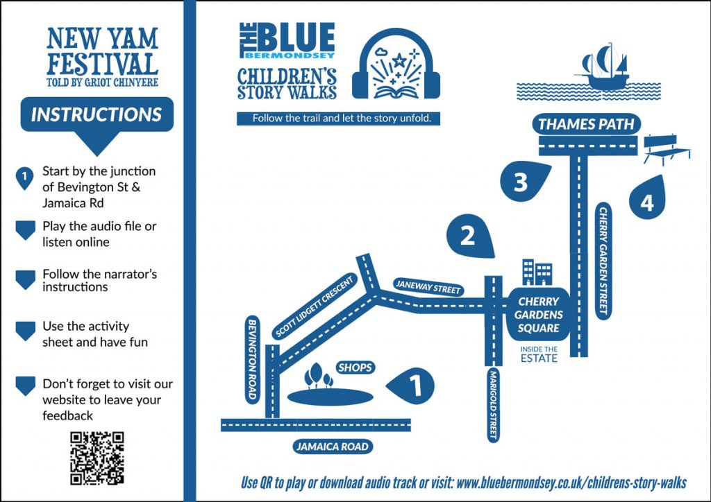 children's story walk map new yam festival