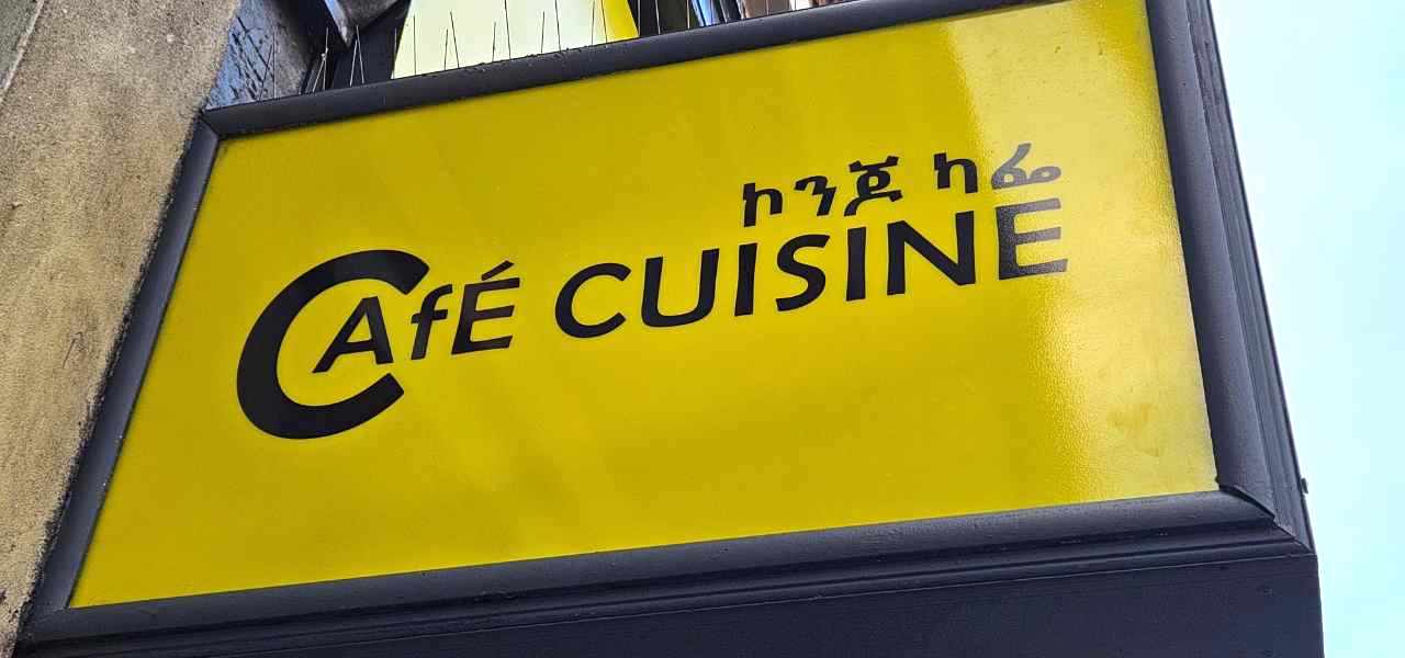 Cafe cuisine sign