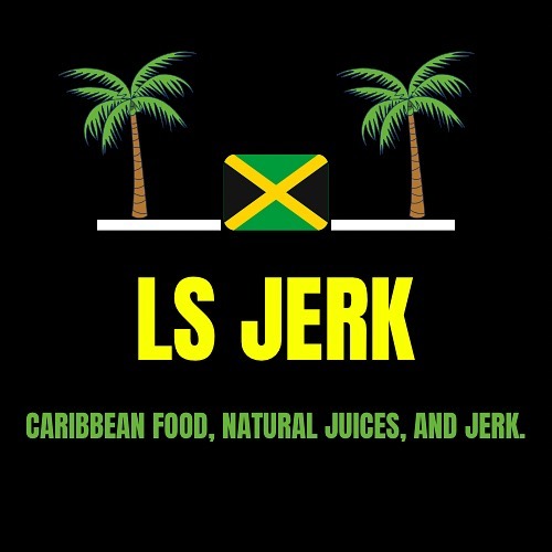 LS Jerk. Caribbean stall at The Blue Market
